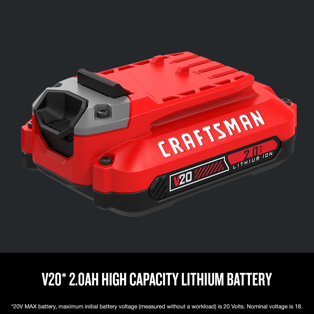Batería de iones de litio CRAFTSMAN V20 20V 1-Pack 2 Ah CMCB202-HPG