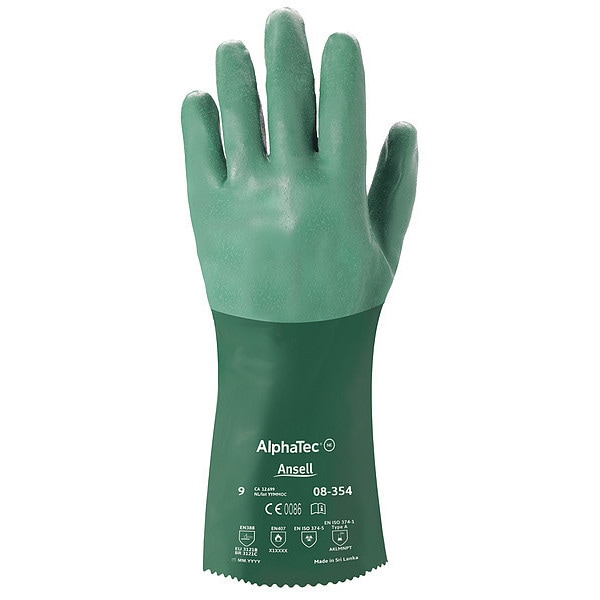 Guantes resistentes a químicos Ansell de 14", Neopreno, 10, 1 par - 08-354