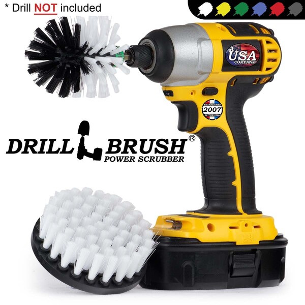 Cepillo de Taladro Drillbrush - Moto - Auto - Camión - Artículos de Limpieza - W-S-4M-QC-DB