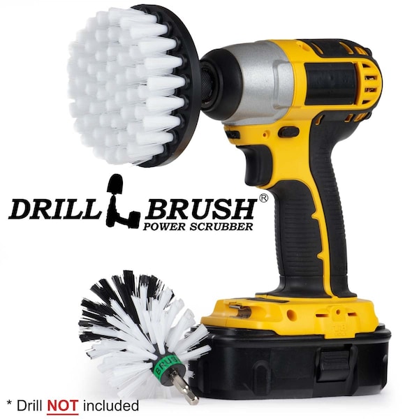 Cepillo de Taladro Drillbrush - Moto - Auto - Camión - Artículos de Limpieza - W-S-4M-QC-DB