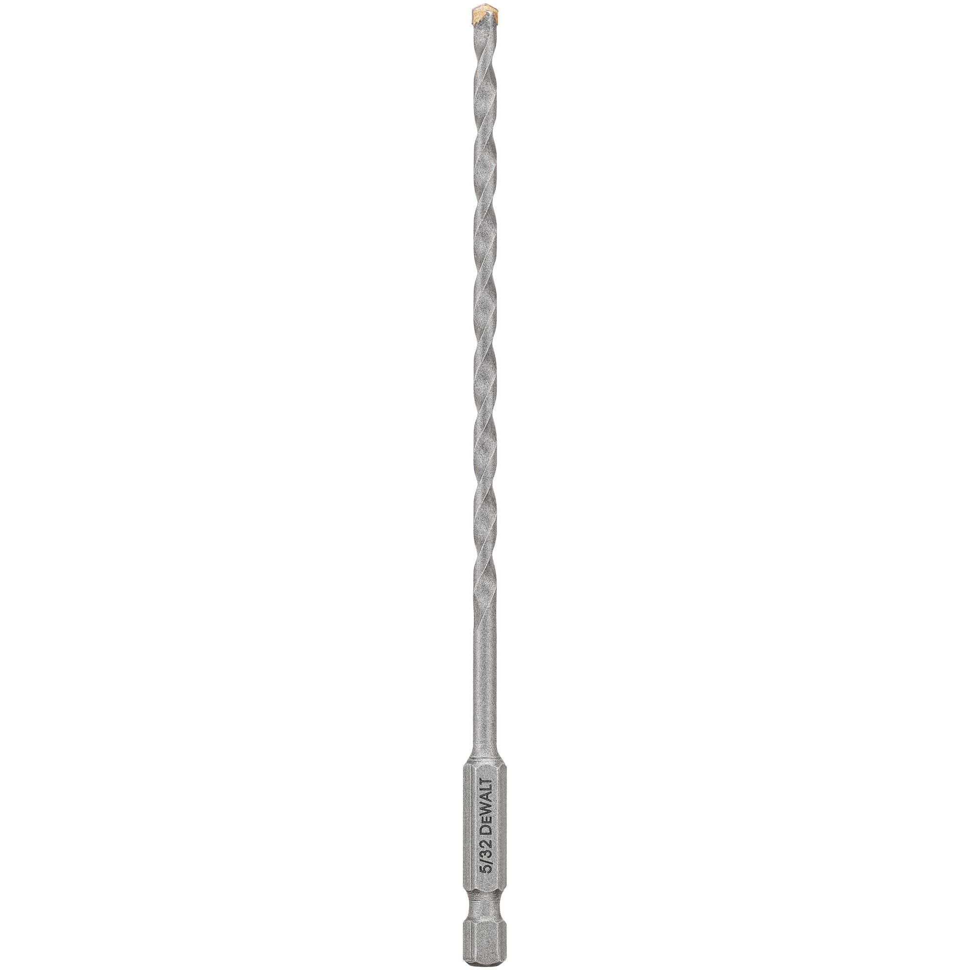 Broca de carburo para albañilería DEWALT 5/32 pulgadas x 6 pulgadas para taladro rotativo/atornillador de impacto DWA5100