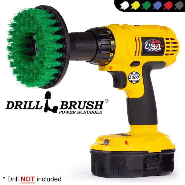 Accesorios para cocina Drillbrush - Suministros de limpieza - Cepillo de taladro - Removedor de moho - 5IN-S-G-H-DB