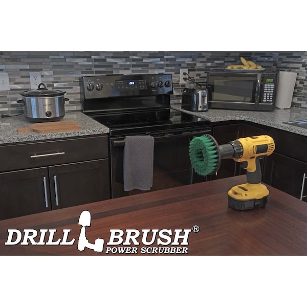 Accesorios para cocina Drillbrush - Suministros de limpieza - Cepillo de taladro - Removedor de moho - 5IN-S-G-H-DB
