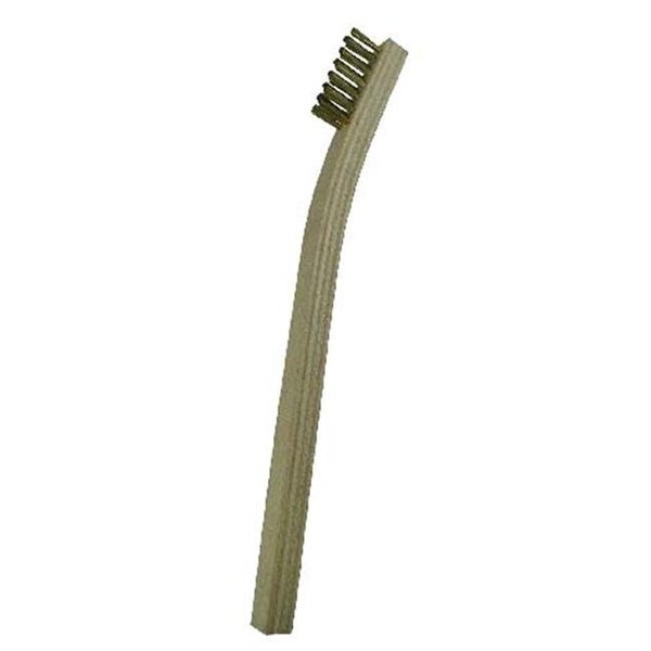 Cepillo para rayones de latón de 3 filas 30Bg-12 de Gordon Brush; Estuche de 120 - 30BG-12