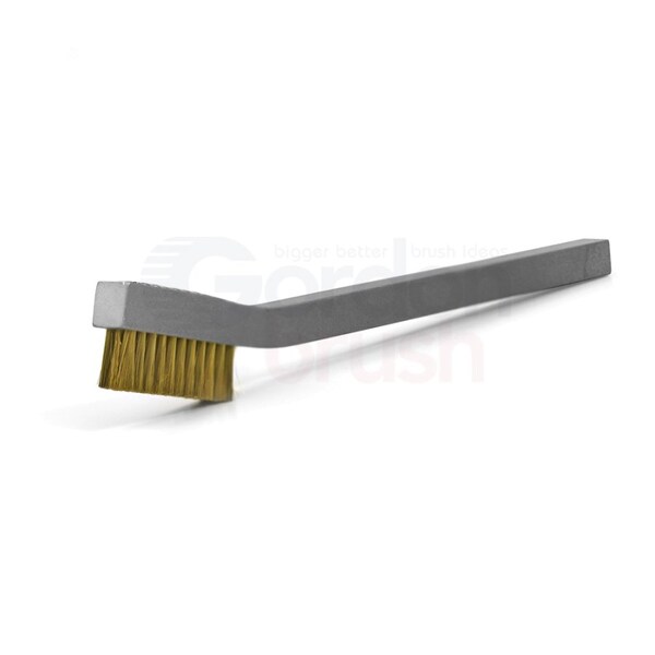Cepillo para Rayar a Mano con Mango de Aluminio y Alambre de Latón de 0.003 de 3x11 Filas de Gordon Brush - 33BA