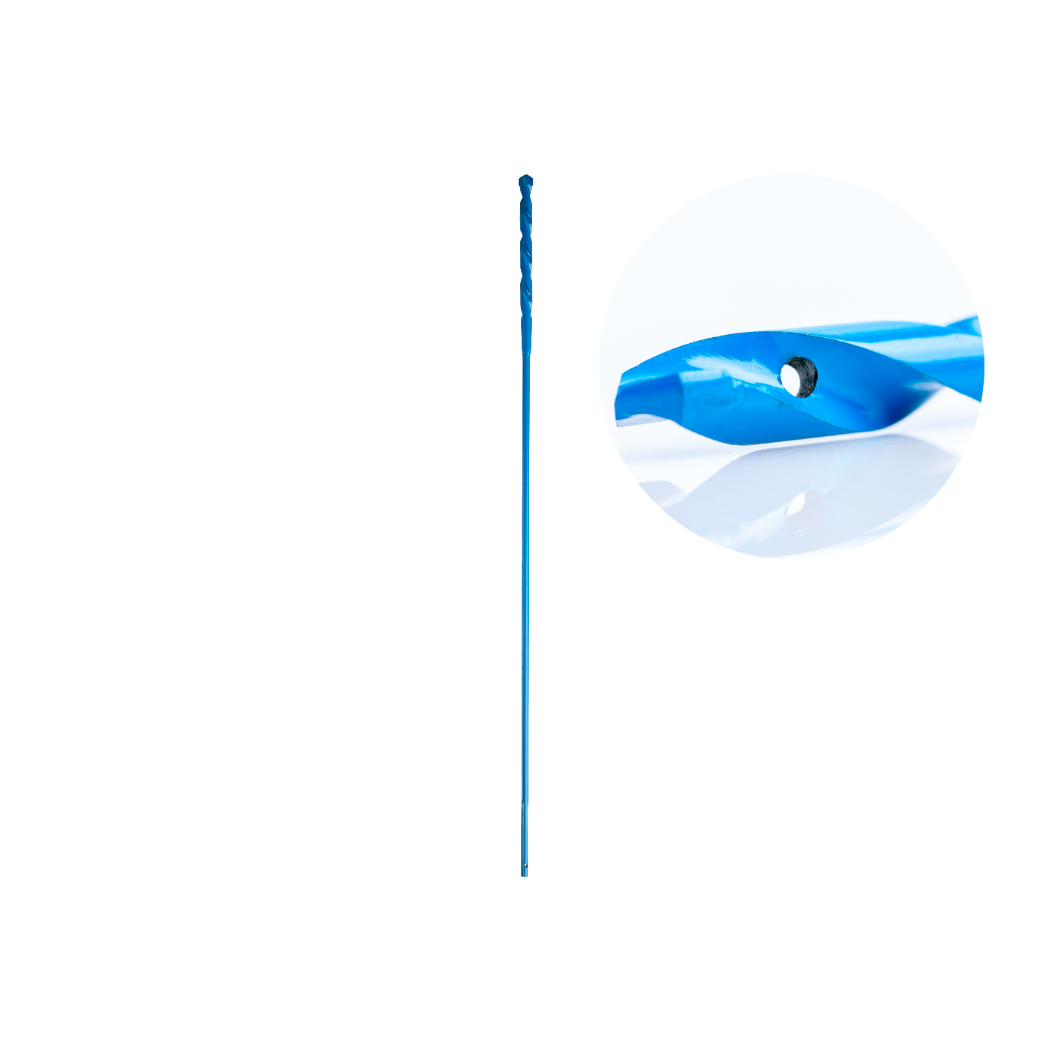 Broca helicoidal de 24.00mm extra larga con recubrimiento de óxido negro HSS para zurdos/diestros Jonard Tools DBC-3824
