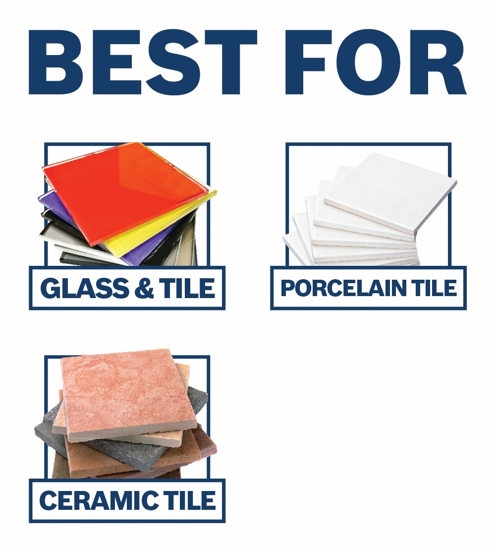 Broca para mampostería de acero de alta velocidad Bosch Natural Stone Tile 1/4 pulgadas x 2-1/4 pulgadas para martillo NS300