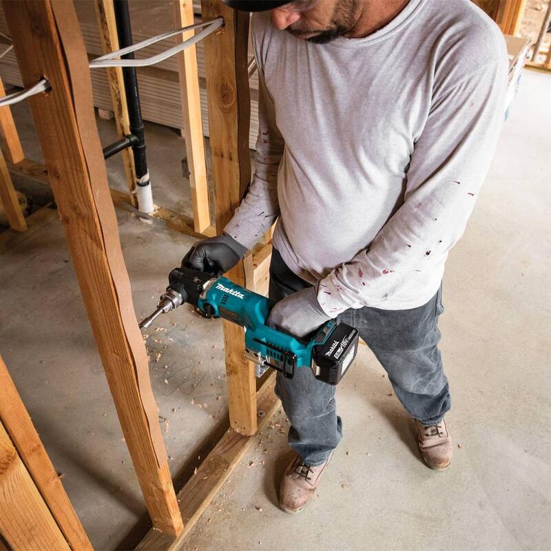 Kit de Taladro Angular Derecho Inalámbrico sin Escobillas de Litio-Ion LXT de 18V Makita 1/2 pulgadas (5.0Ah) - XAD05T