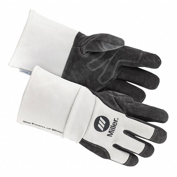 Guantes de soldadura MIG Miller Electric, palma de cuero de vaca, L, PRE - 271890