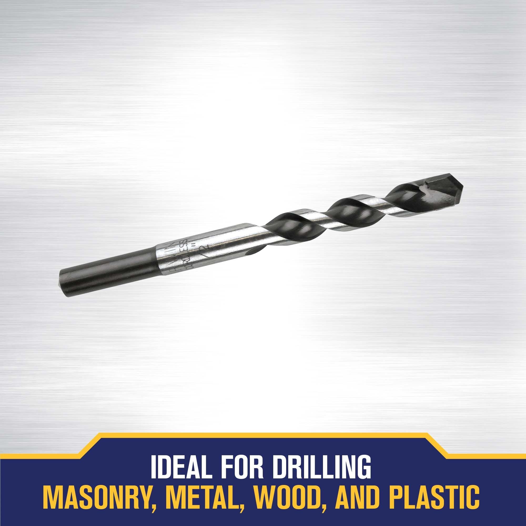 Broca para Taladro Rotativo IRWIN Multi-material de Carburo de 1/2 pulg. x 6 pulg. 1792771 para Albañilería