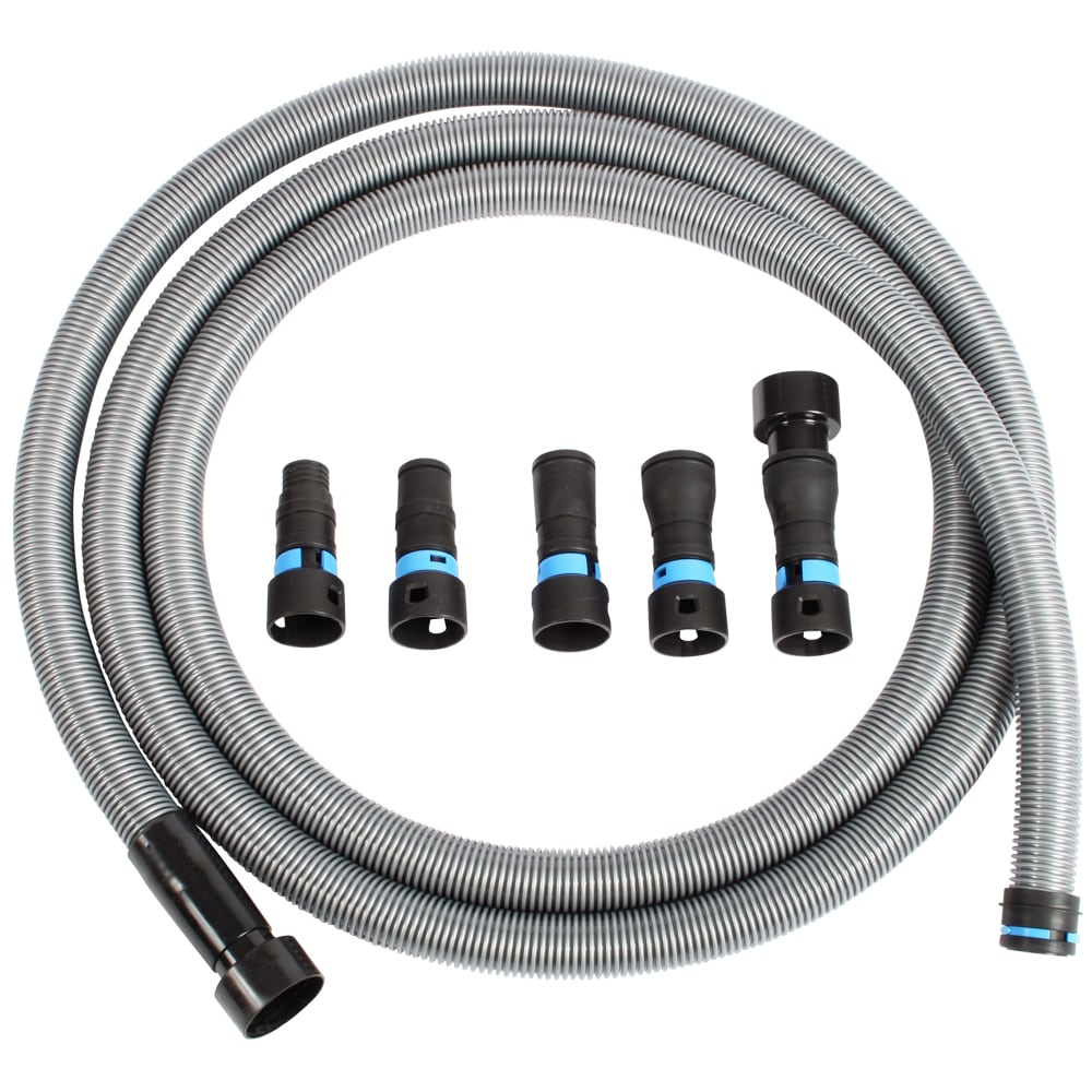 Aspiradoras para el hogar y taller Cen-Tec Systems con juego de adaptadores de herramientas eléctricas multi-marca para recolección de polvo en manguera 94720.