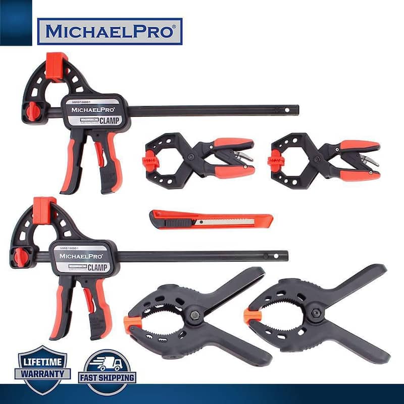 MICHAELPRO Juego de Herramientas para Mecánicos con 7 Sargentos de Carpintería - MP018001