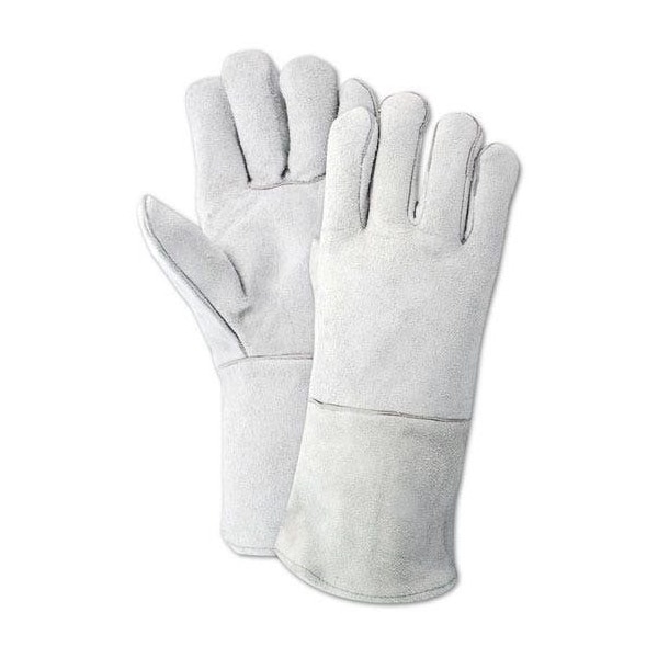 Guantes de soldadura de cuero de vaca dividido Magid WeldPro, 12 piezas - T1755