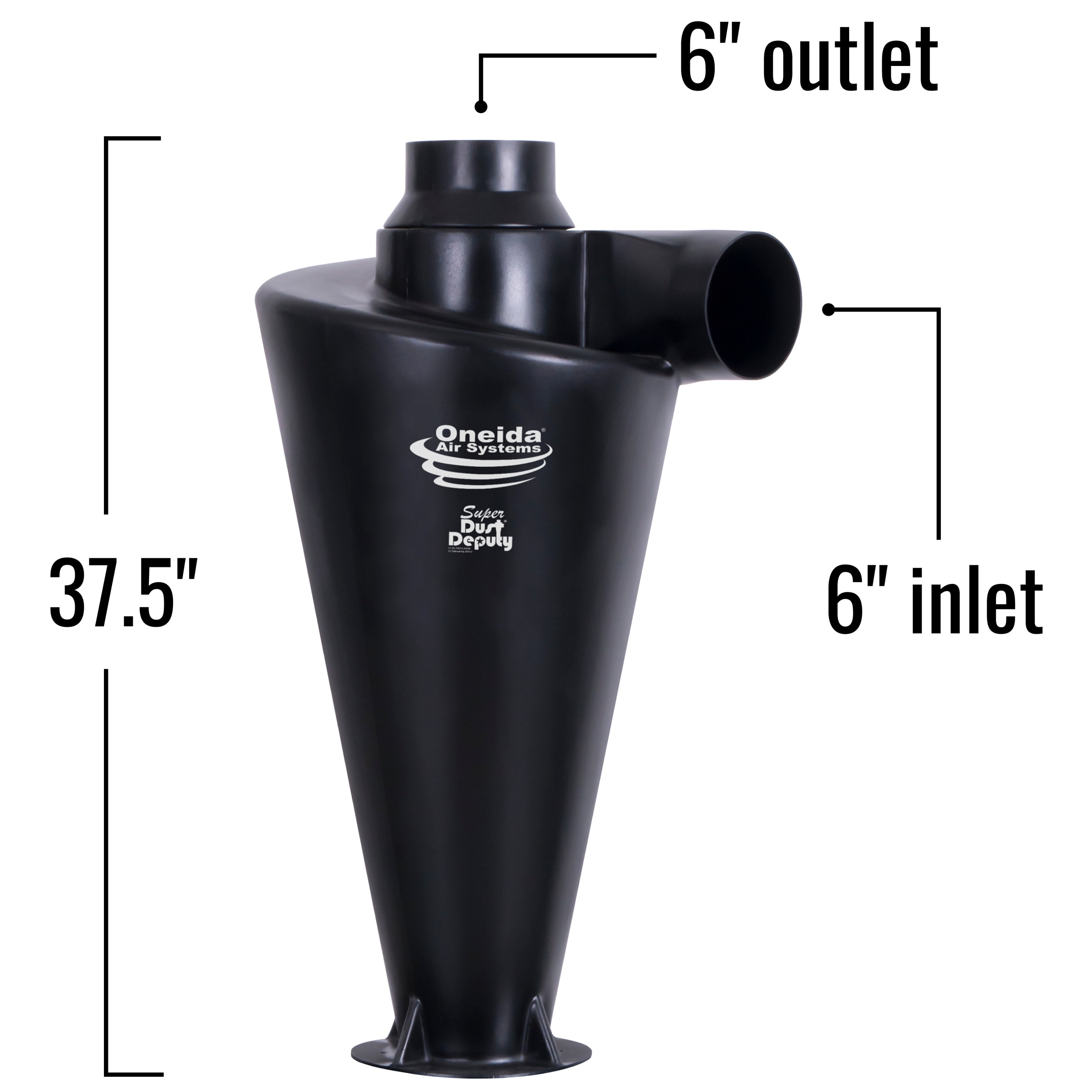 Kit separador de recolector de polvo Super Dust Deputy XL de Oneida Air Systems - AXD002030AXL