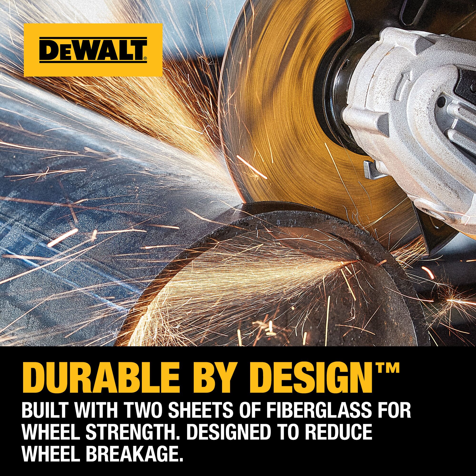 Rueda de corte DEWALT de óxido de aluminio de 4.5 pulgadas DW8062-L