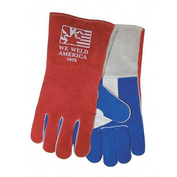 Guantes de soldadura Stick Tillman, palma de cuero, L, PR - 1075