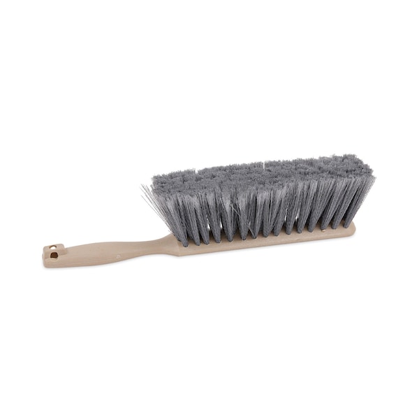 Escoba de mostrador Boardwalk, cerdas de polipropileno gris, 4.5 pulgadas, mango de plástico marrón de 3.5 pulgadas - BWK5408