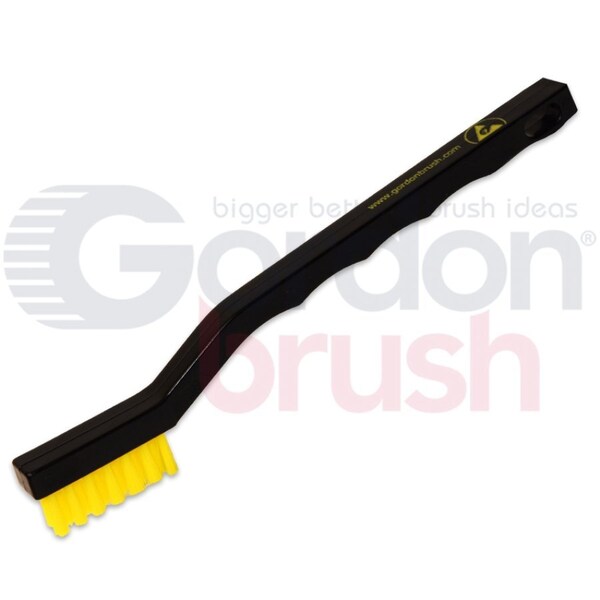 Cepillos de crin de caballo de espiral sencilla de 1/4" D y 26" de longitud de Gordon Brush con un solo tallo y anillo - 21N-ESDG-12