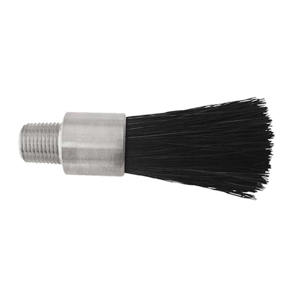 Cepillo Gordon Brush 1" D con cerdas naturales de caballo negro de .125" de orificio y flujo continuo - LBM-8HH