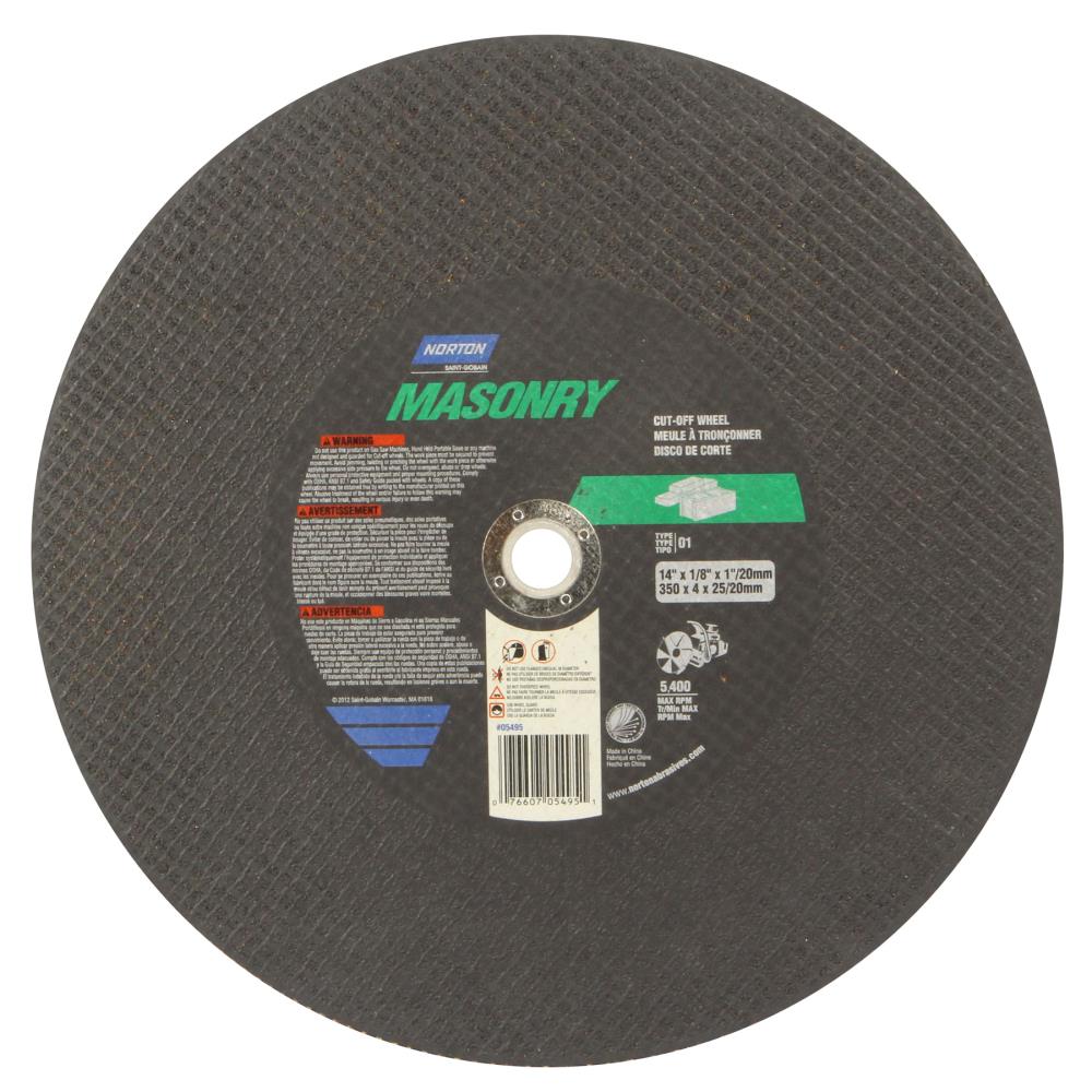 Rueda de corte Norton de óxido de aluminio de 4 pulgadas 07660705495