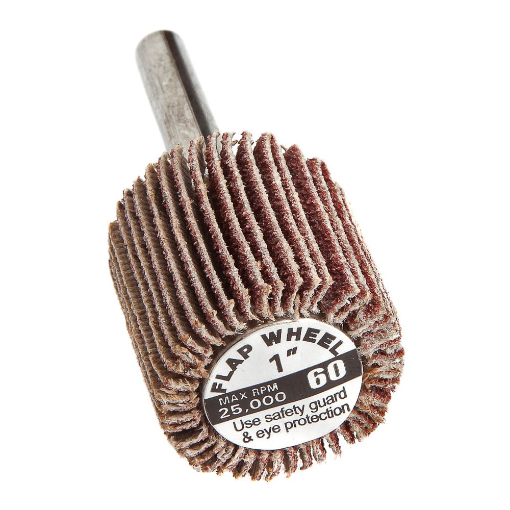 Rueda de láminas de óxido de aluminio Forney 60 - Grit Rueda de lijado 60190