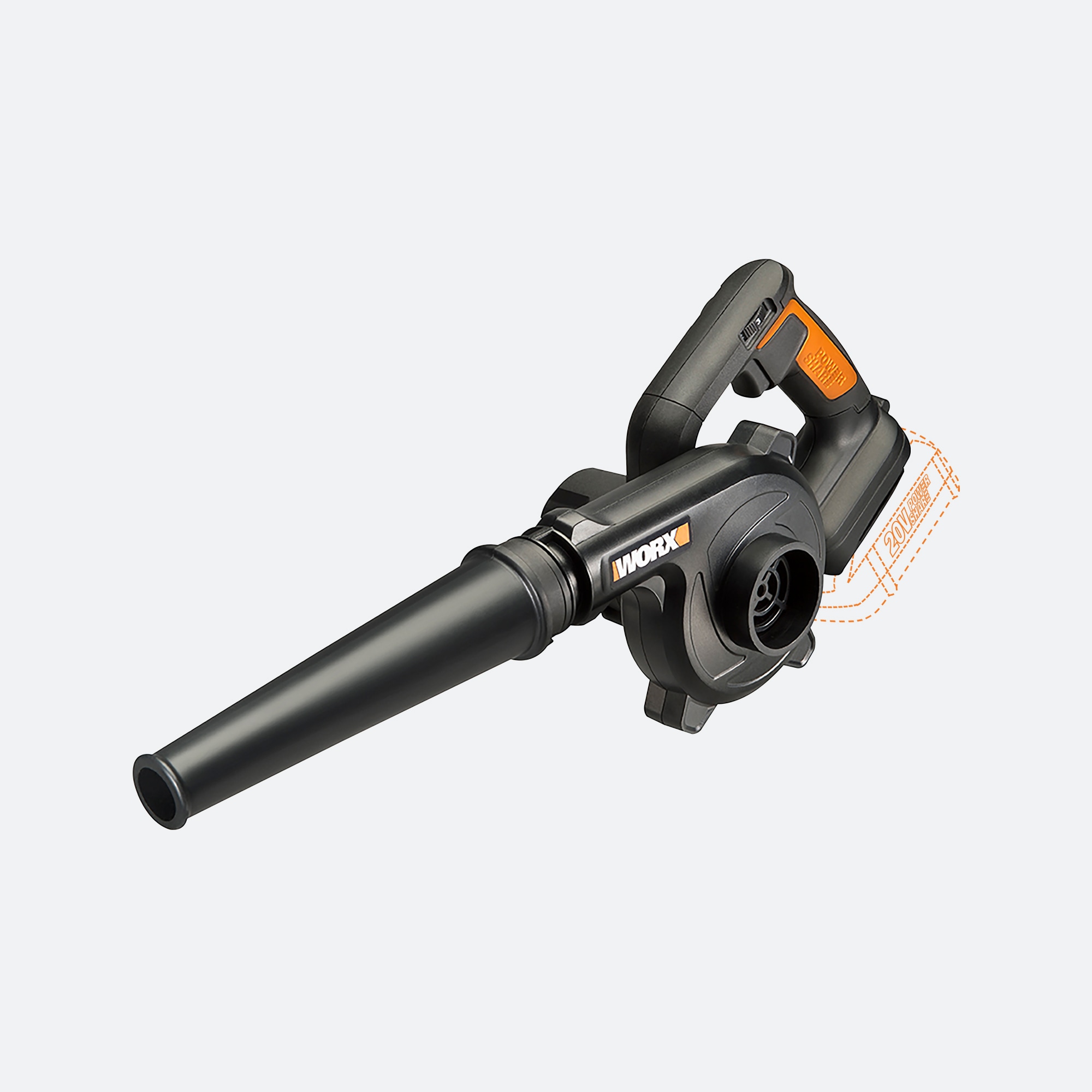 Soplador para obras con batería WORX Power Share de 20 voltios WX094L.9