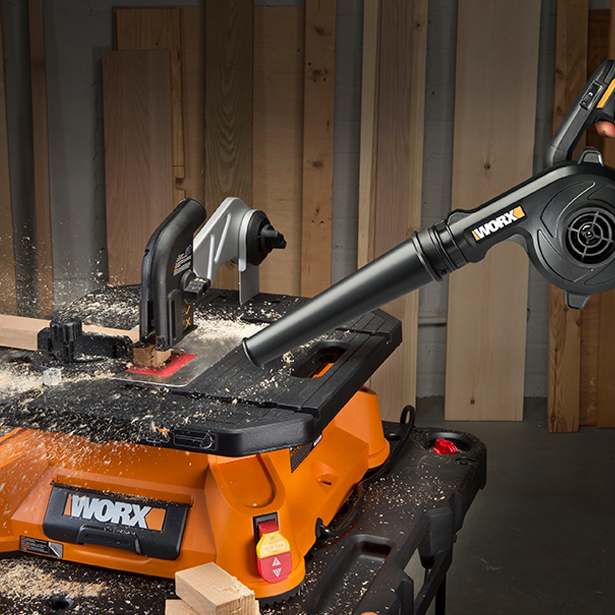 Soplador para obras con batería WORX Power Share de 20 voltios WX094L.9