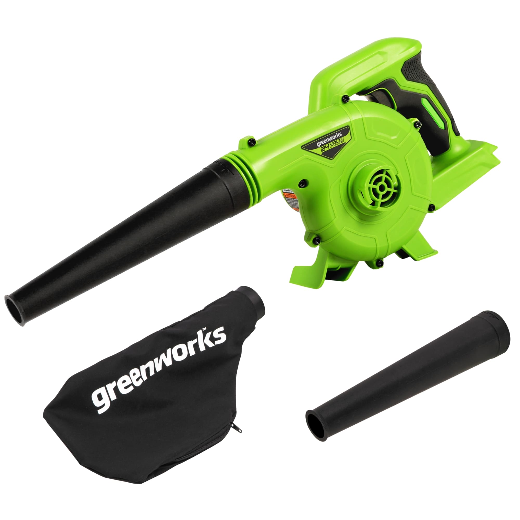 Soplador Greenworks de 24 voltios para obras SBL24B00