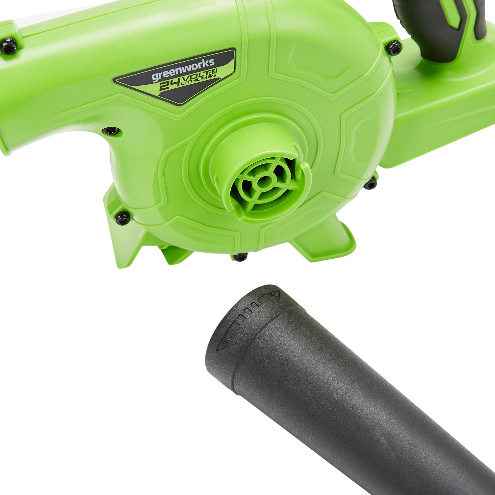 Soplador Greenworks de 24 voltios para obras SBL24B00