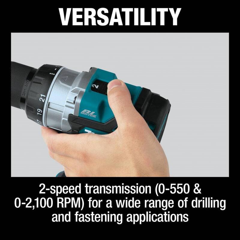 Kit de destornillador-taladro inalámbrico sin escobillas de iones de litio LXT de 18V de Makita (5.0Ah) - XFD14T