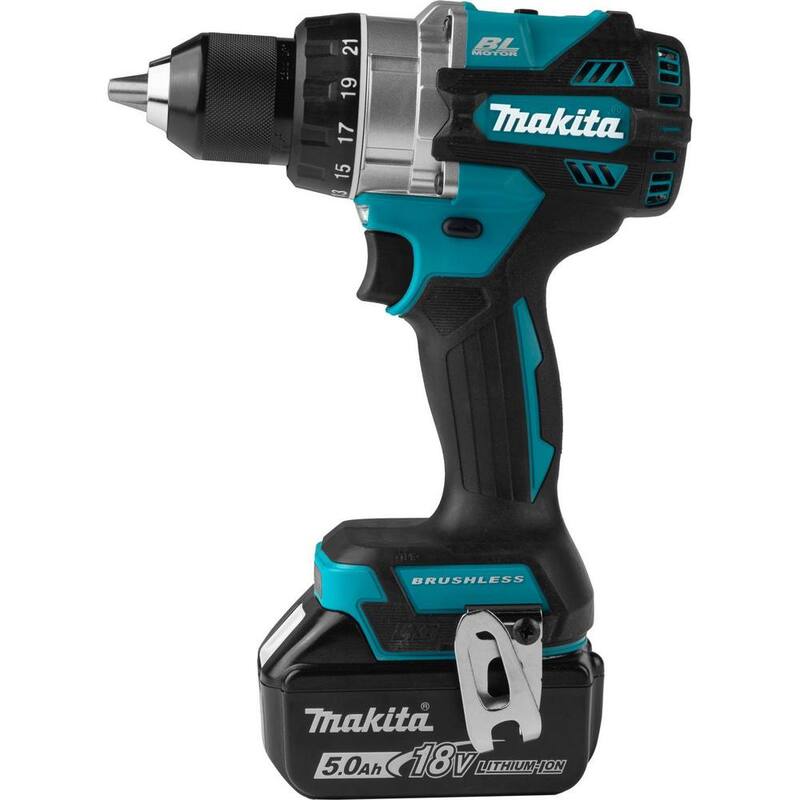 Kit de destornillador-taladro inalámbrico sin escobillas de iones de litio LXT de 18V de Makita (5.0Ah) - XFD14T
