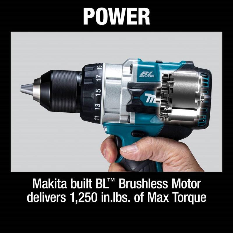 Kit de destornillador-taladro inalámbrico sin escobillas de iones de litio LXT de 18V de Makita (5.0Ah) - XFD14T