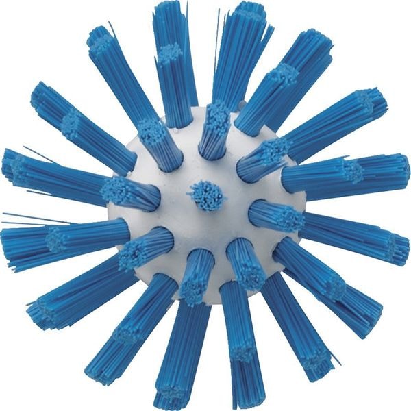 Cepillo para tubos y tuberías Vikan 2 3/8 pulgadas, rígido, mango en L no aplicable, cepillo de 5 1/2 pulgadas, azul - 5380633