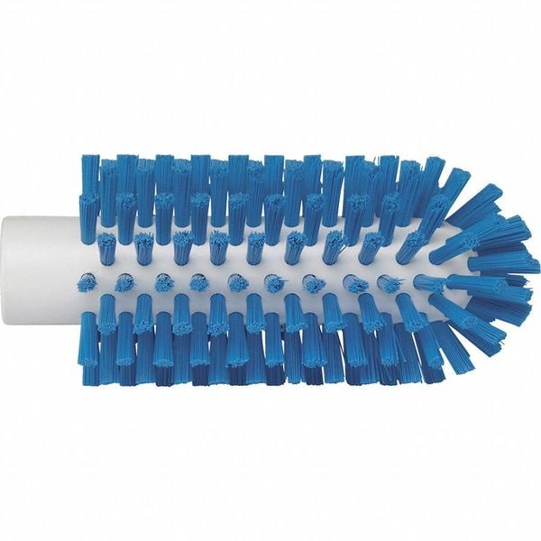 Cepillo para tubos y tuberías Vikan 2 3/8 pulgadas, rígido, mango en L no aplicable, cepillo de 5 1/2 pulgadas, azul - 5380633