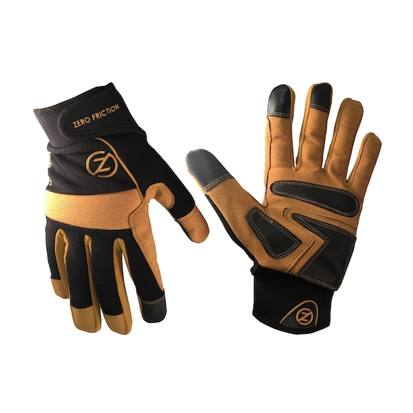 Guante de trabajo Universal-Fit Dura Palm Zero Friction, color beige/negro - WG100003