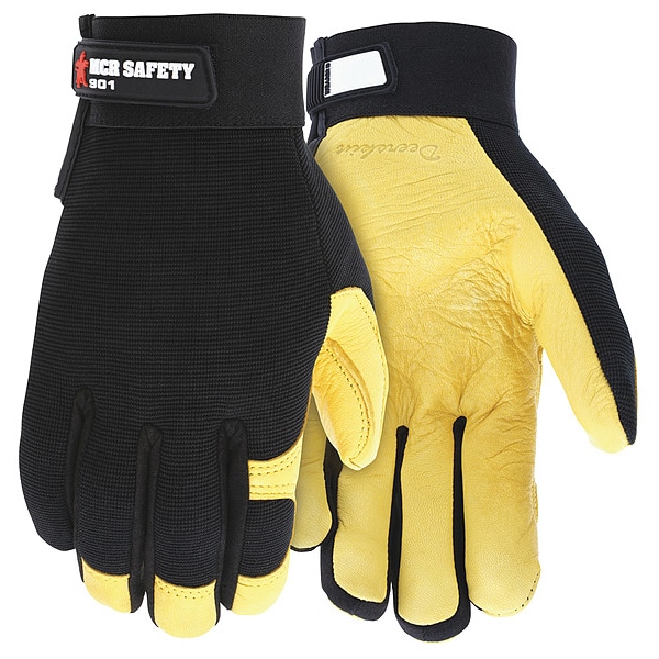 Guantes Mecánicos Mcr Safety, 2XL, Negro/Dorado - 901XXL