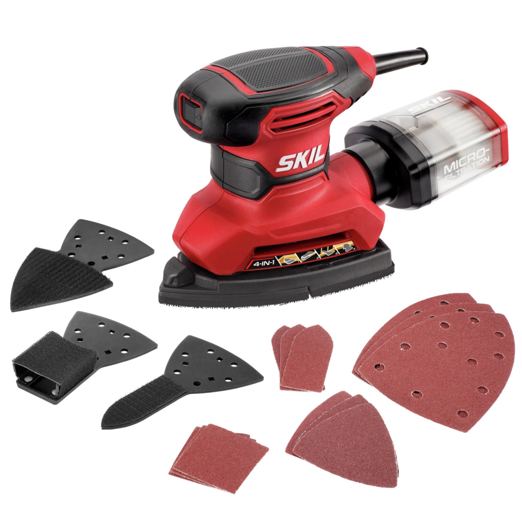 Lijadora de Detalle SKIL 120-Volt 1.2 -Amp con Control de Polvo SR232301
