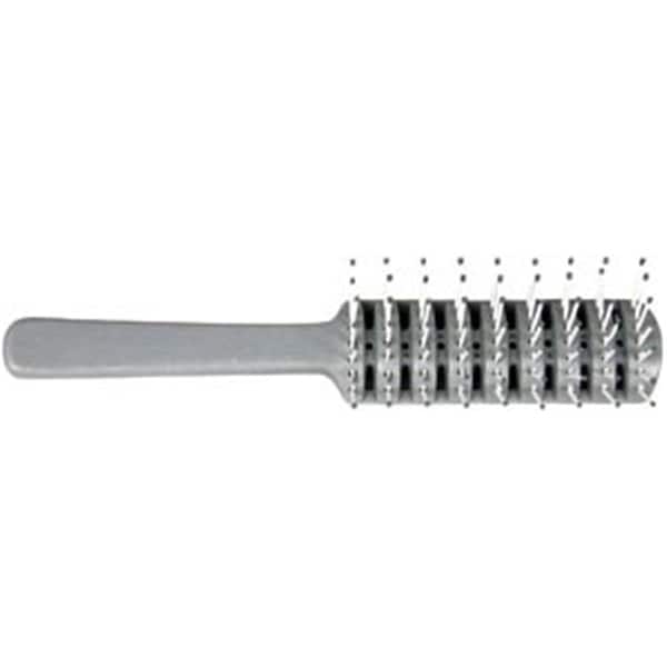 Cepillo para el pelo Dukal - Adulto - Gris - 8 pulgadas de largo - cerdas de plástico con puntas grises redondeadas - HB02