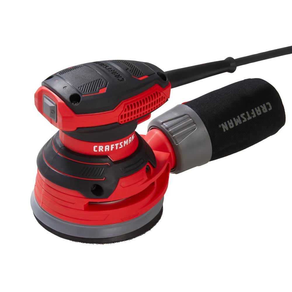 Pulidora orbital aleatoria CRAFTSMAN de 120.0 voltios y 3.0 amperios con manejo de polvo CMEW231