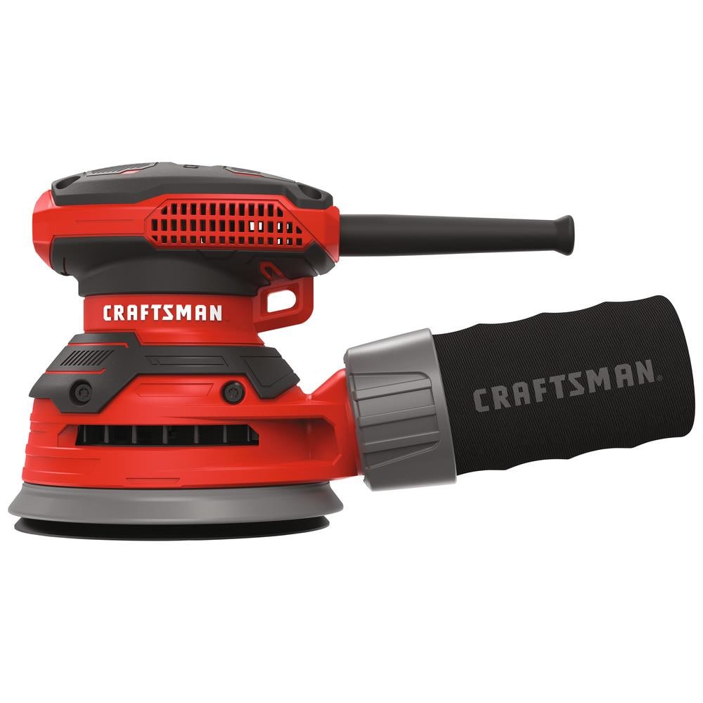 Pulidora orbital aleatoria CRAFTSMAN de 120.0 voltios y 3.0 amperios con manejo de polvo CMEW231