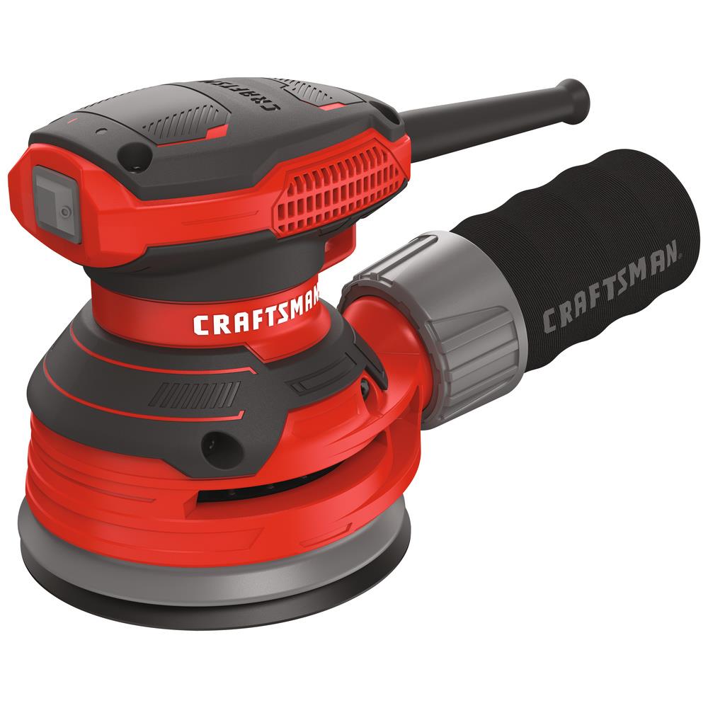 Pulidora orbital aleatoria CRAFTSMAN de 120.0 voltios y 3.0 amperios con manejo de polvo CMEW231
