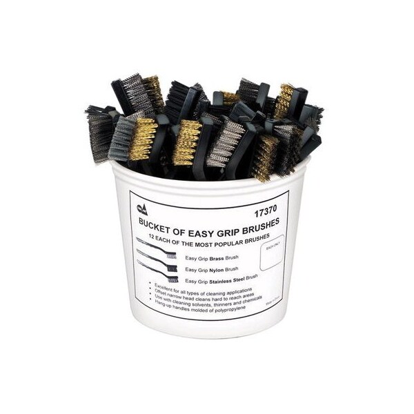 S&G Tool Aid - BUCKET DE CEPILLOS DE AGARRE FÁCIL SG17370