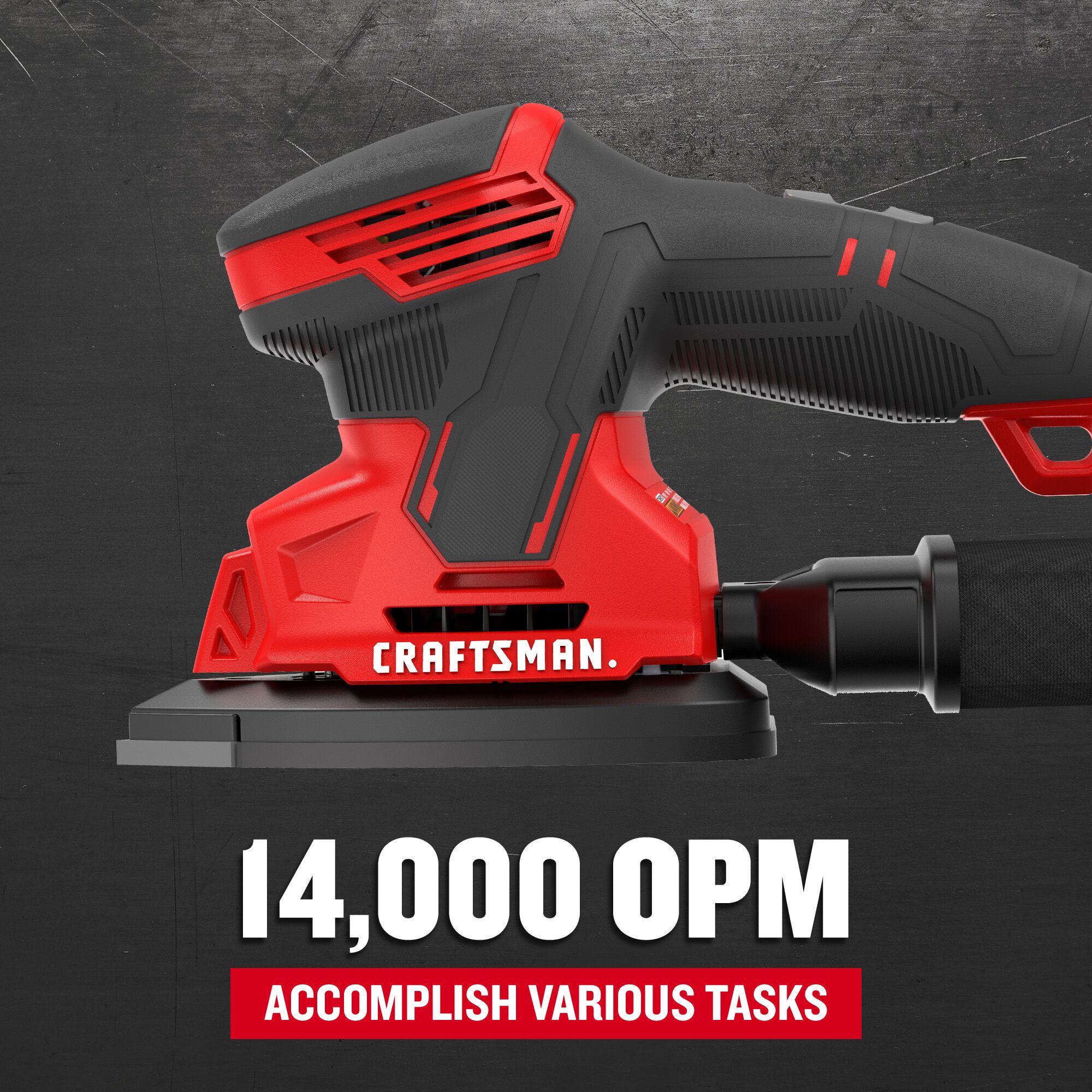 Lijadora detallista CRAFTSMAN de 120 Voltios y 1.2 Amperios con control de polvo CMEW210