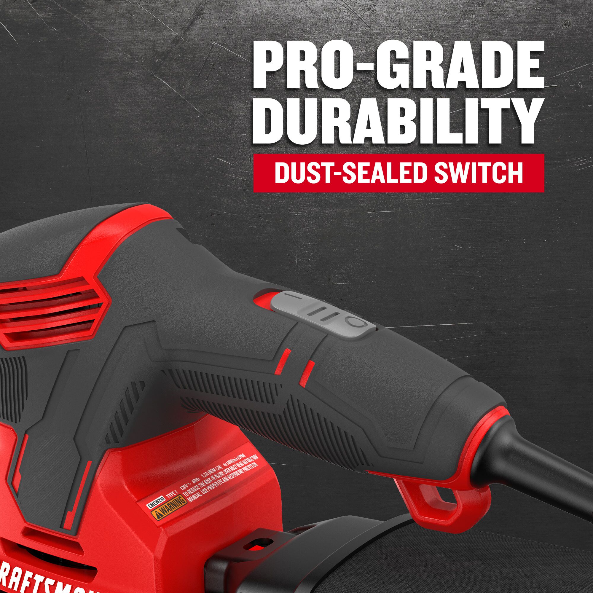 Lijadora detallista CRAFTSMAN de 120 Voltios y 1.2 Amperios con control de polvo CMEW210