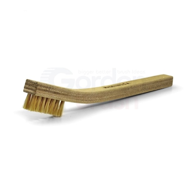 Cepillo para rascar Gordon Brush 3 x 7 Filas de cerdas de cerdo y mango de contrachapado - 30CKG-12