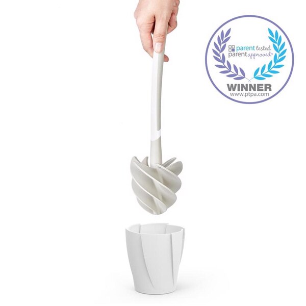 Mejor Vida Mejor Vida Cepillo y Soporte para Taza de Baño Looeez Blanco - 17253
