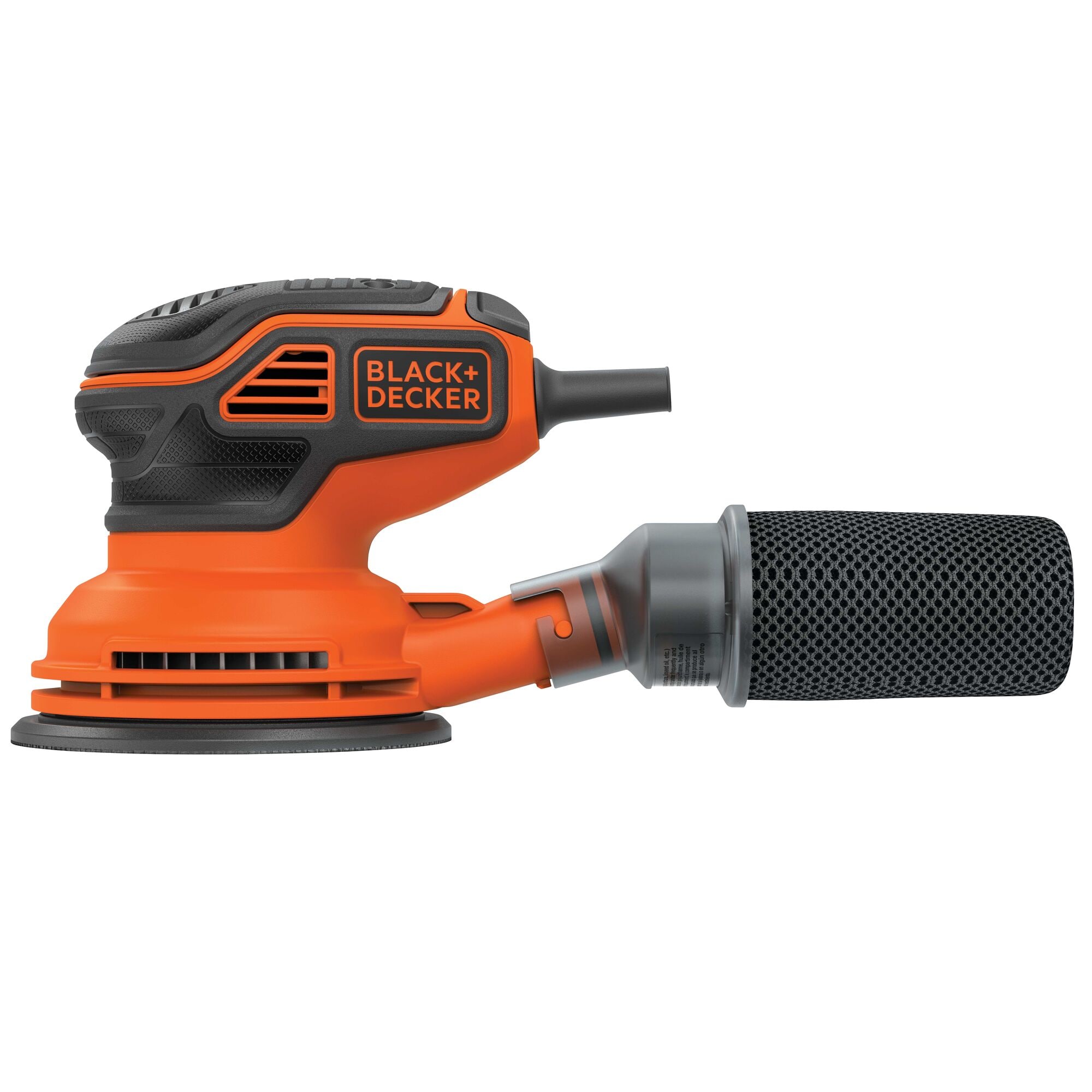 Lijadora orbital con cable BLACK+DECKER de 2.4 amperios con control de polvo BDERO600