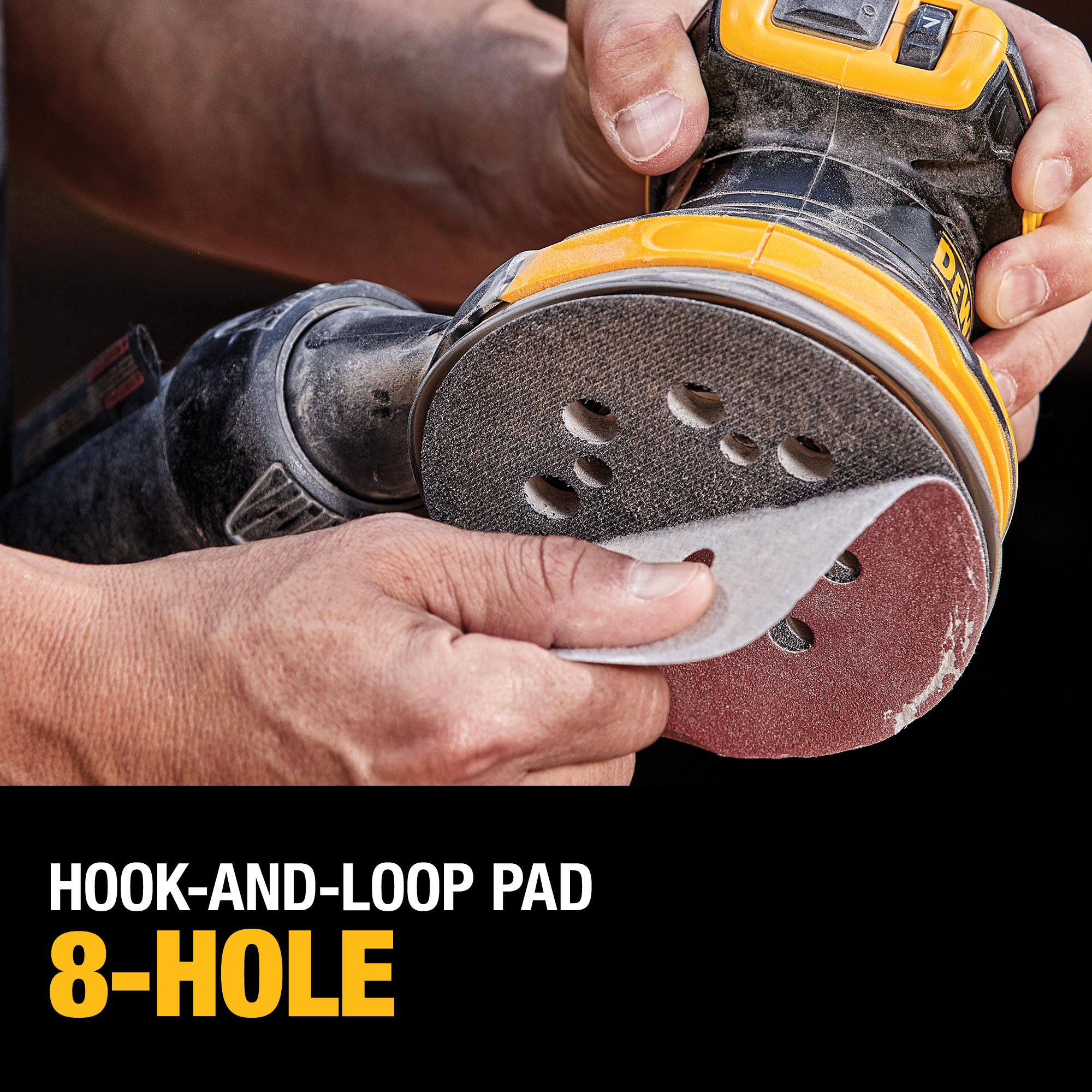 Lijadora Orbital Inalámbrica DEWALT XR 20-Volt Brushless de Velocidad Variable con Administración de Polvo - Batería incluida DCW210D1