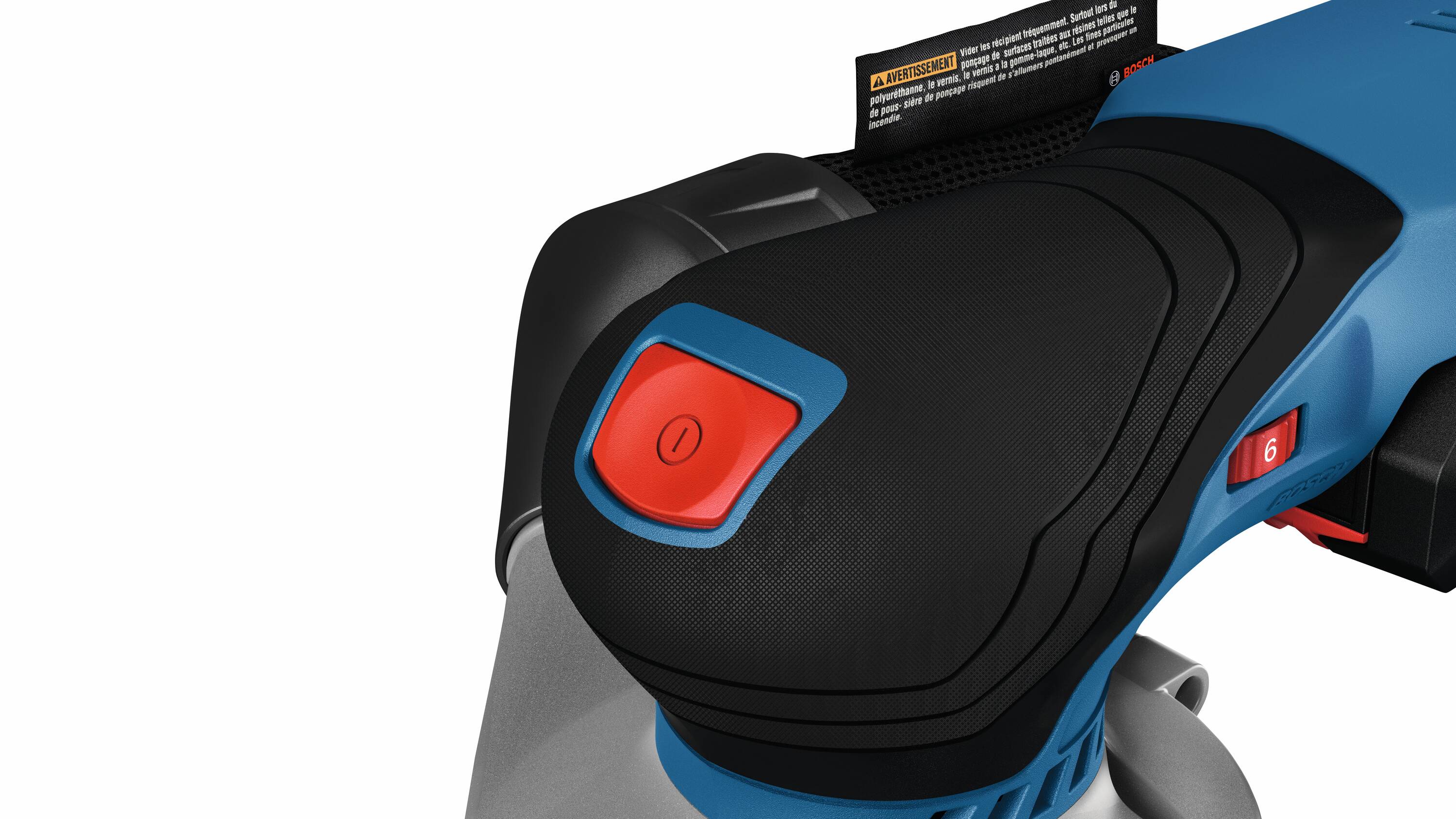 Lijadora orbital inalámbrica Bosch de 18 voltios y 4 amperios con velocidad variable sin escobillas y manejo de polvo, batería incluida GEX18V-5B15.