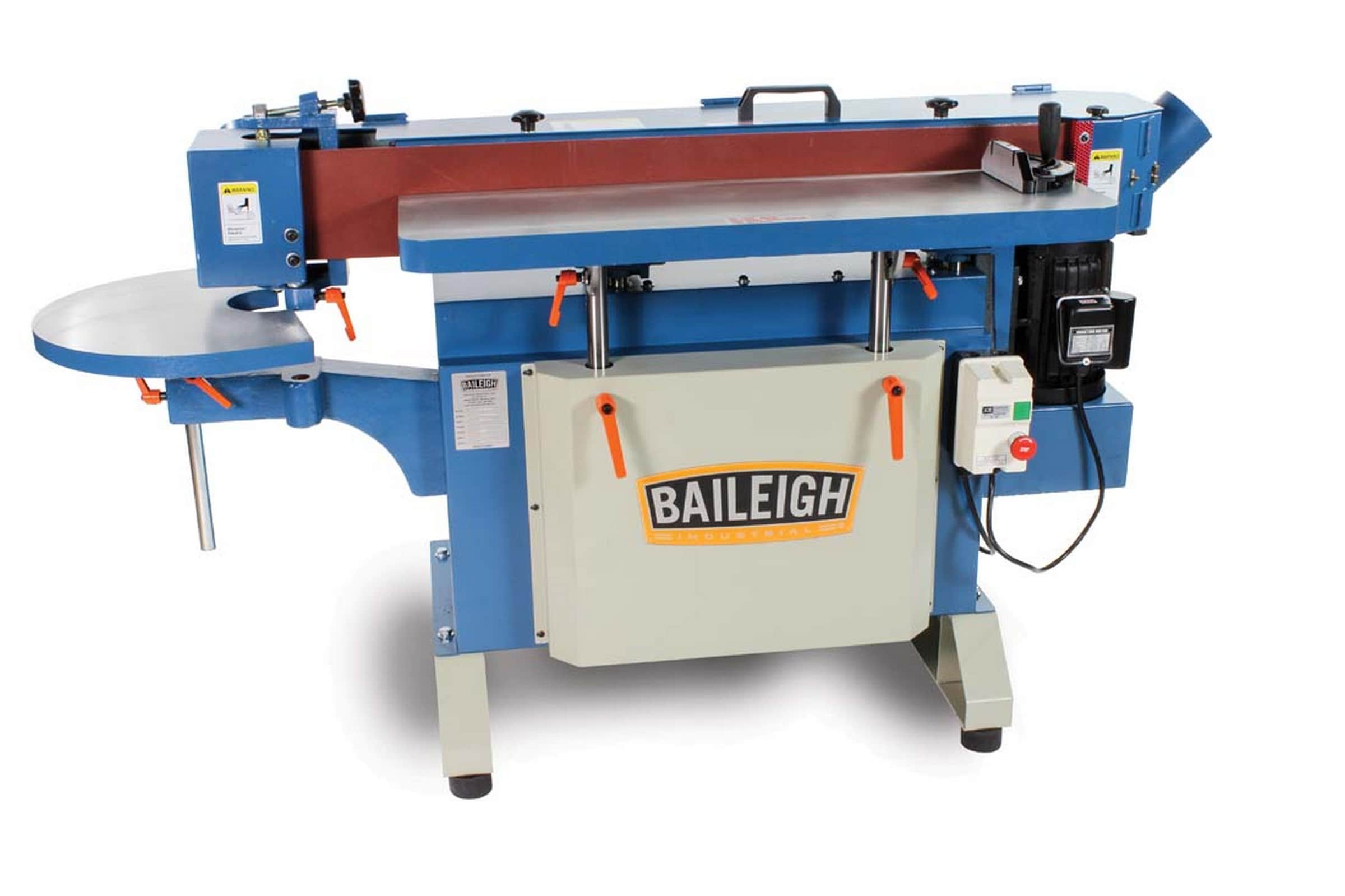 Lijadora de banda Baileigh Industrial Baileigh 220 volts 20 amperios con manejo de polvo BA9-1004162.